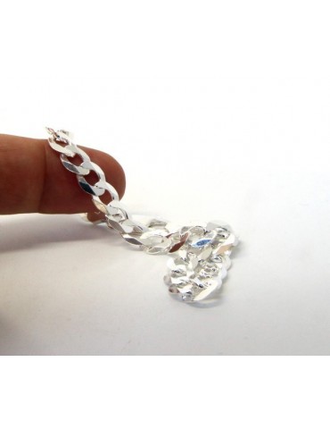 SILVER 925: Necklace or Bracelet Man 8mm Chain Jumper 8x10 Light Bulb