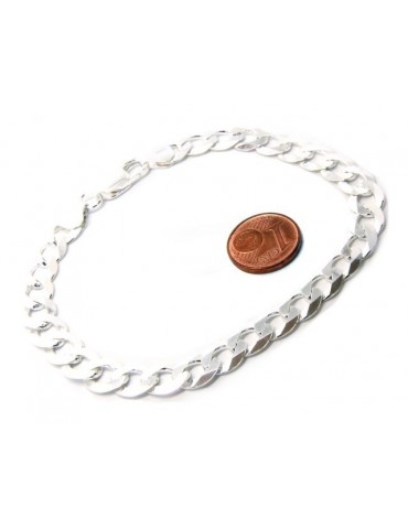 SILVER 925: Necklace or Bracelet Man 8mm Chain Jumper 8x10 Light Bulb