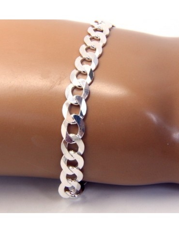 SILVER 925: Necklace or Bracelet Man 8mm Chain Jumper 8x10 Light Bulb