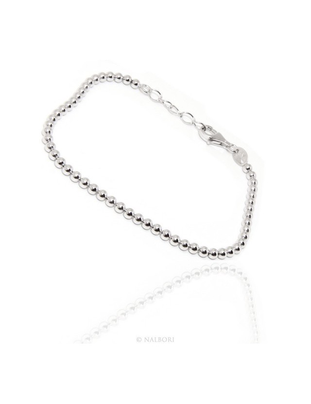 NALBORI bracelet women balls in silver 925 long or short